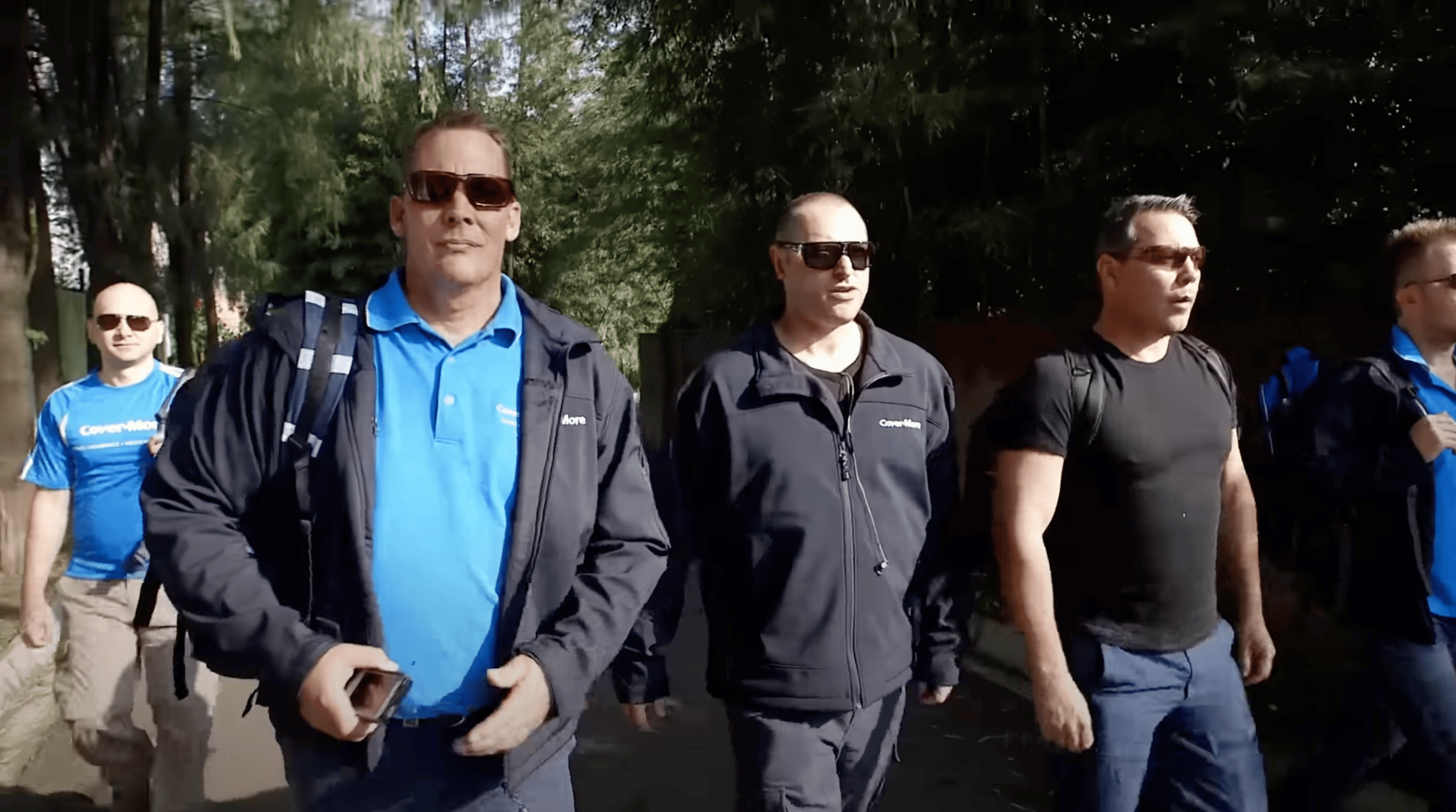 Response team members on the ground